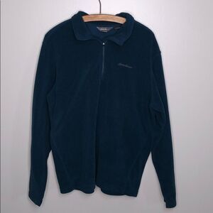 Eddie Bauer Blue Green 1/4 Zip Pullover Sweater